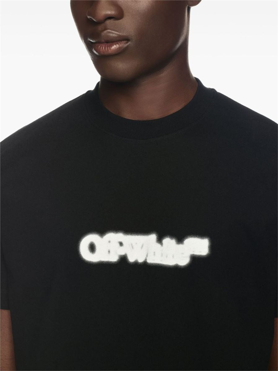 SPRAY ARROW SLIM FIT T-SHIRT -  OFF-WHITE -  Verso