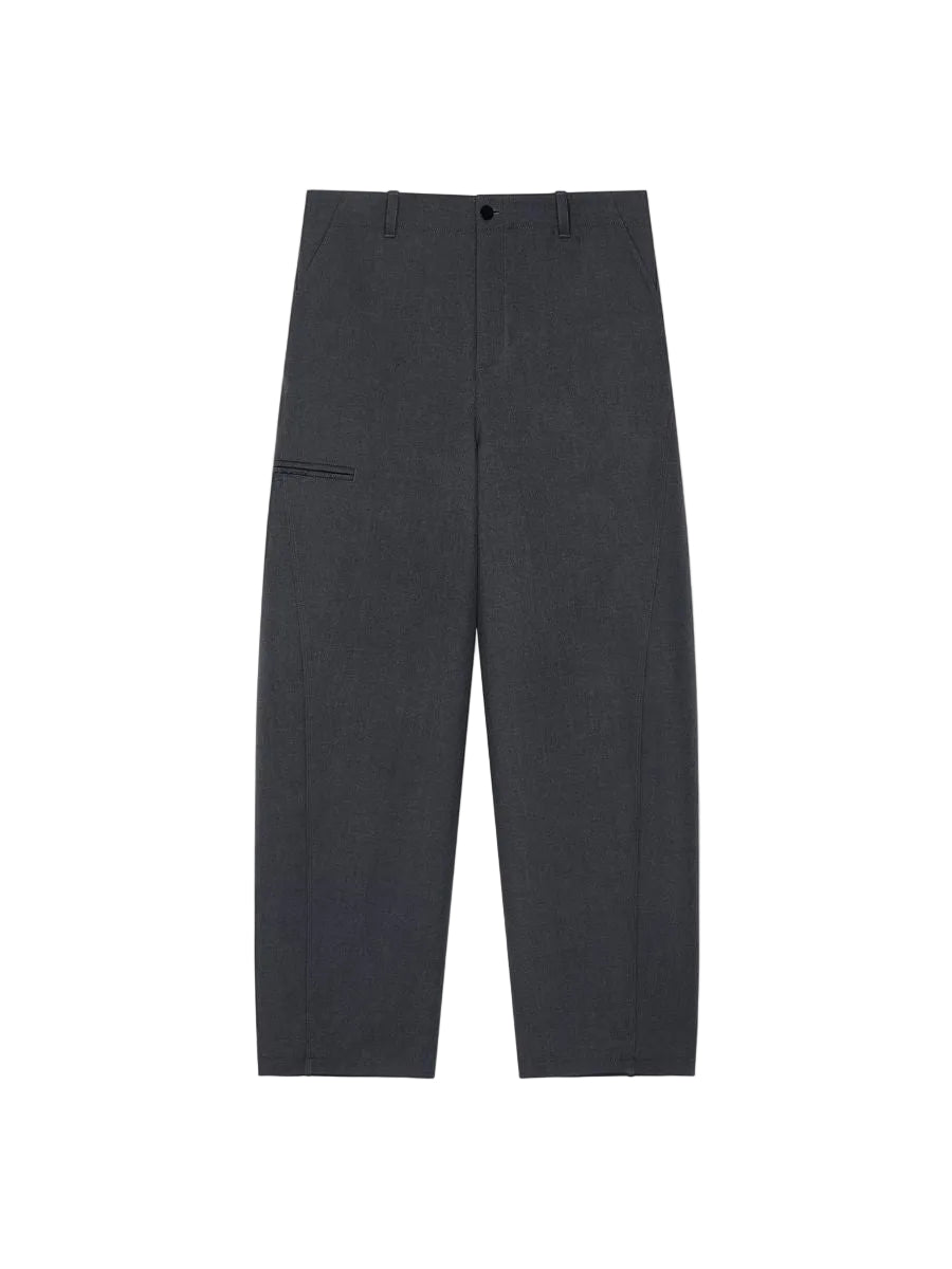 Couture seam pants in cotton with checked reverse-GIVENCHY-310380-48-Verso