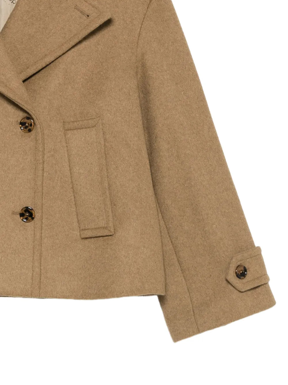 Double-breasted cropped coat-DONDUP-Verso