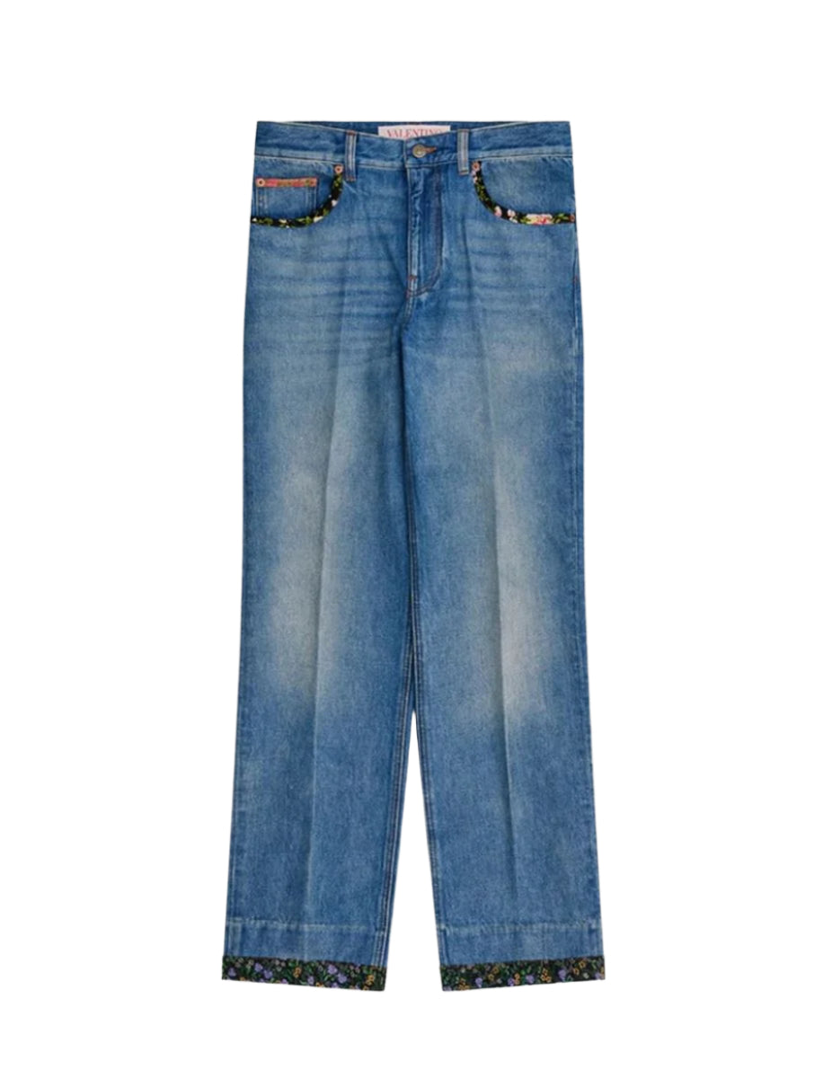 DENIM TROUSERS - VALENTINO - Verso