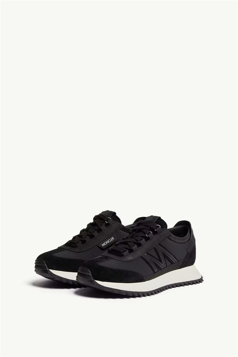 Pacey2 suede & nubuck trainers-MONCLER-Verso