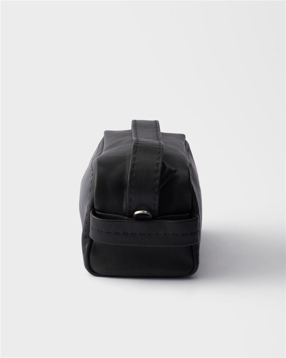 Nappa leather shoulder bag-PRADA-Verso