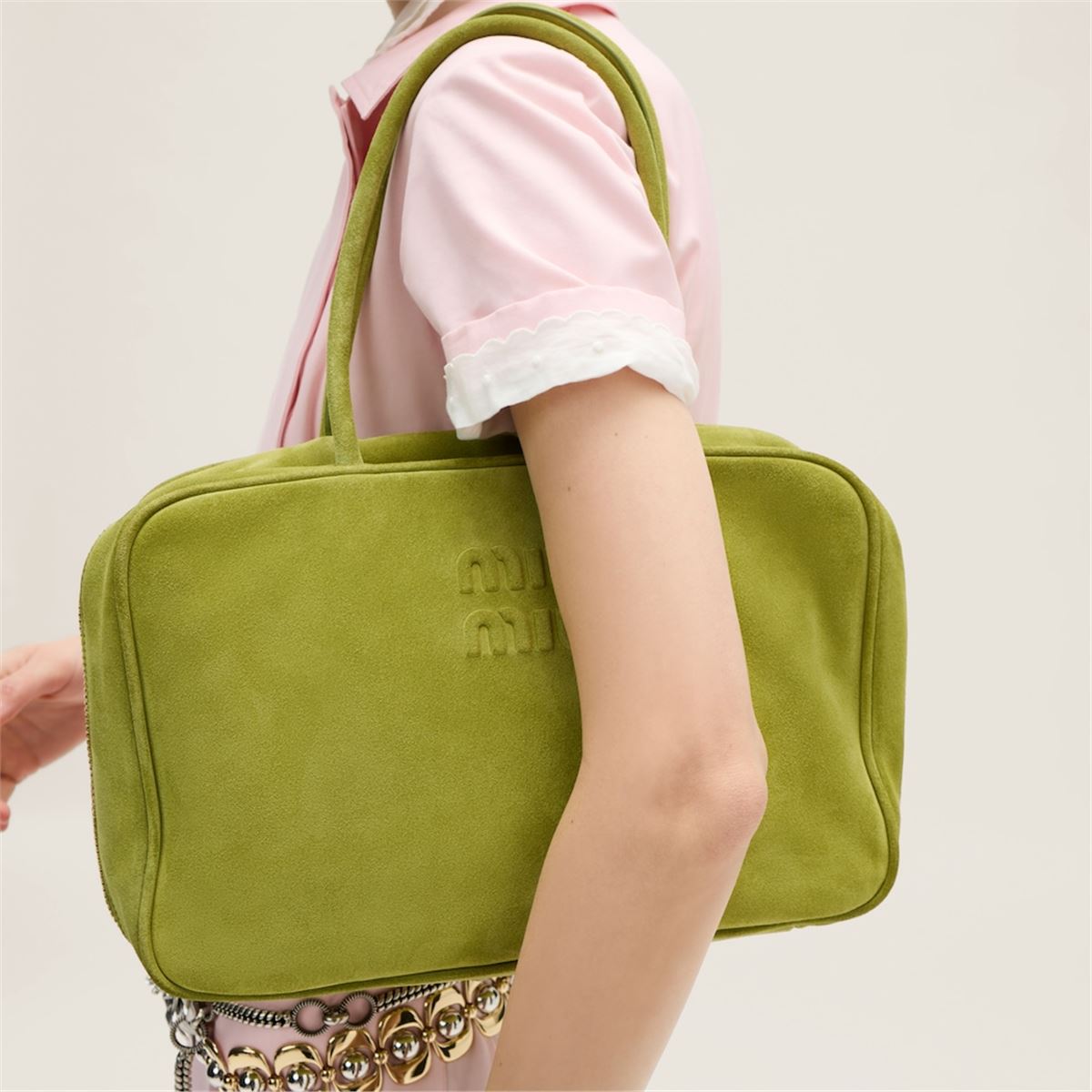 SUEDE BEAU BAG -  MIU MIU -  Verso