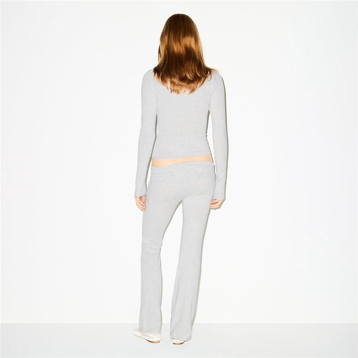 Cotton Jersey Foldover Pants-SKIMS-Verso