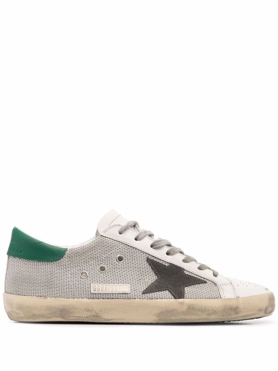 SUPER-STAR SNEAKERS WITH MESH PANELS -  GOLDEN GOOSE -  Verso