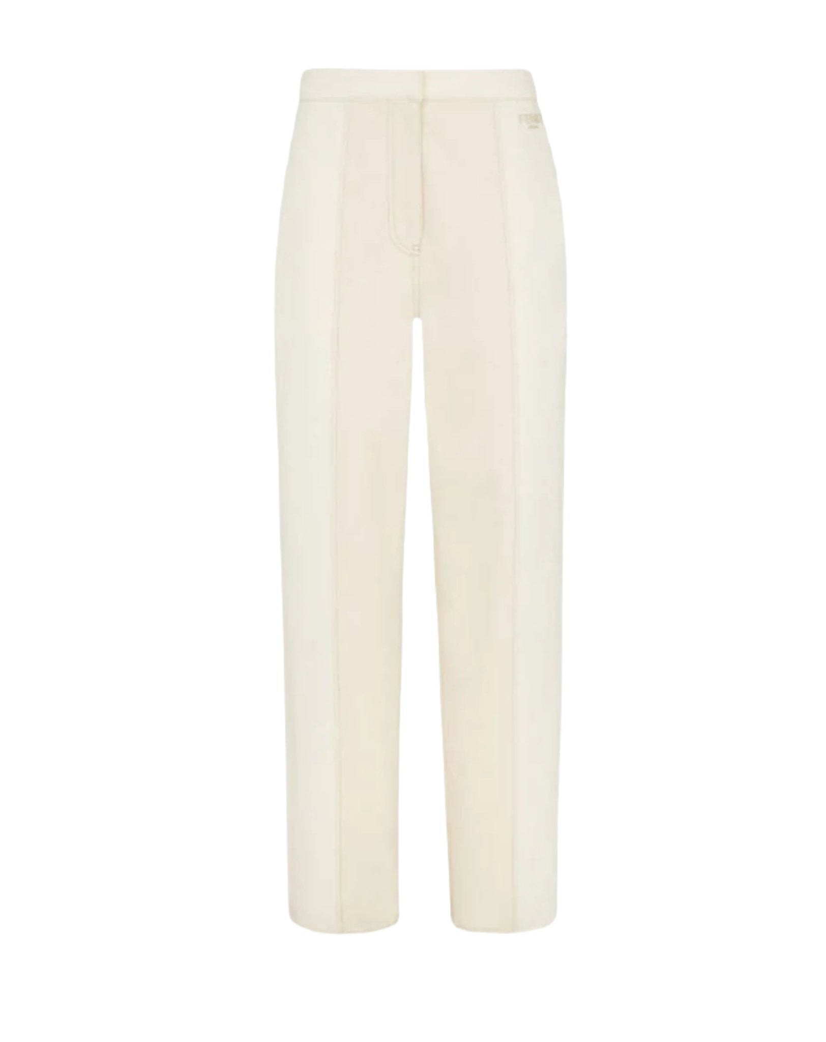 WHITE DENIM TROUSERS
