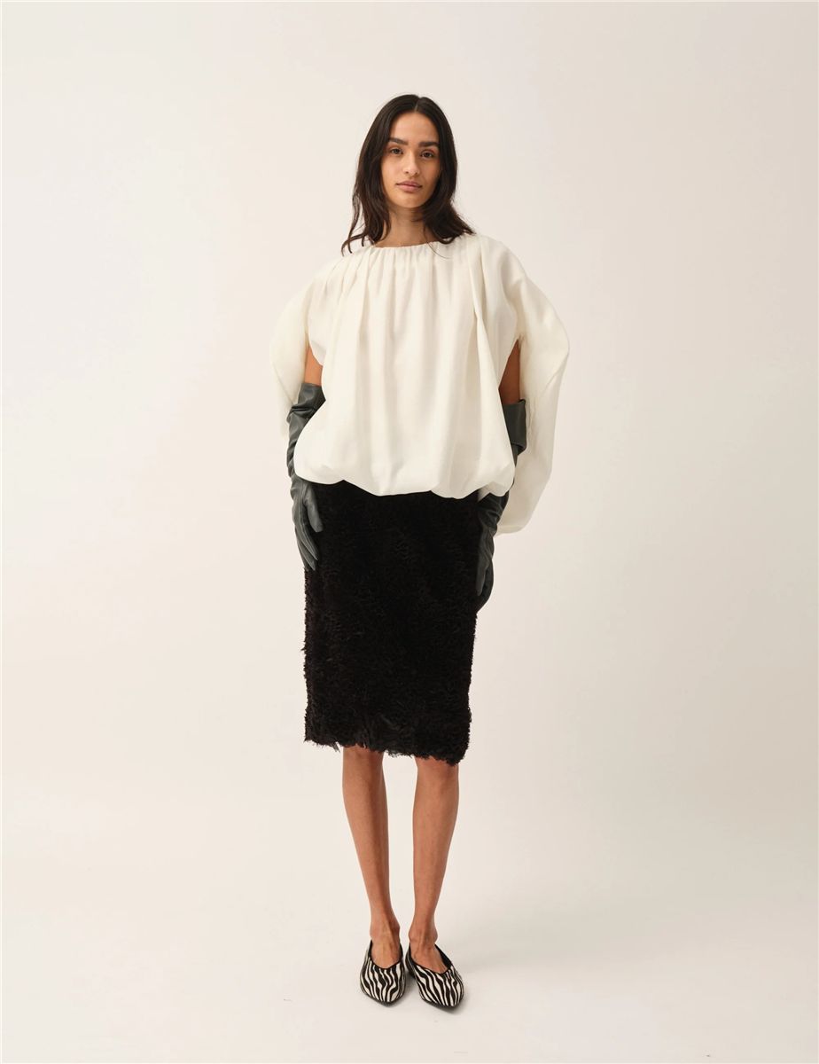 Eleanor bubble top cream-THE GARMENT-Verso