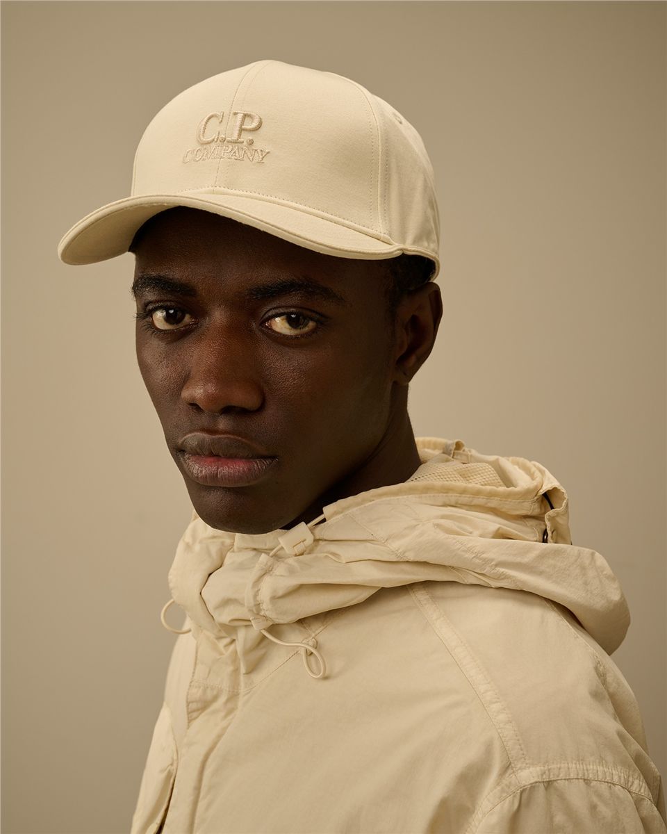 Gabardine contrast cap-C.P. COMPANY-Verso