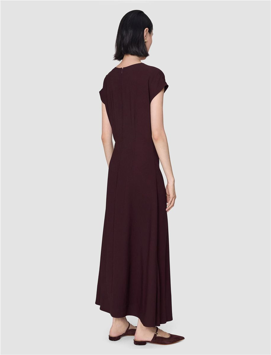 Taipan crepe dress-JOSEPH-Verso
