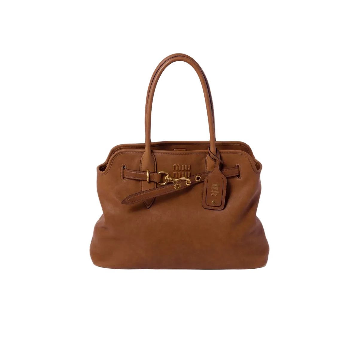 Aventure nappa leather bag-MIU MIU-304122-TU-TU-Verso
