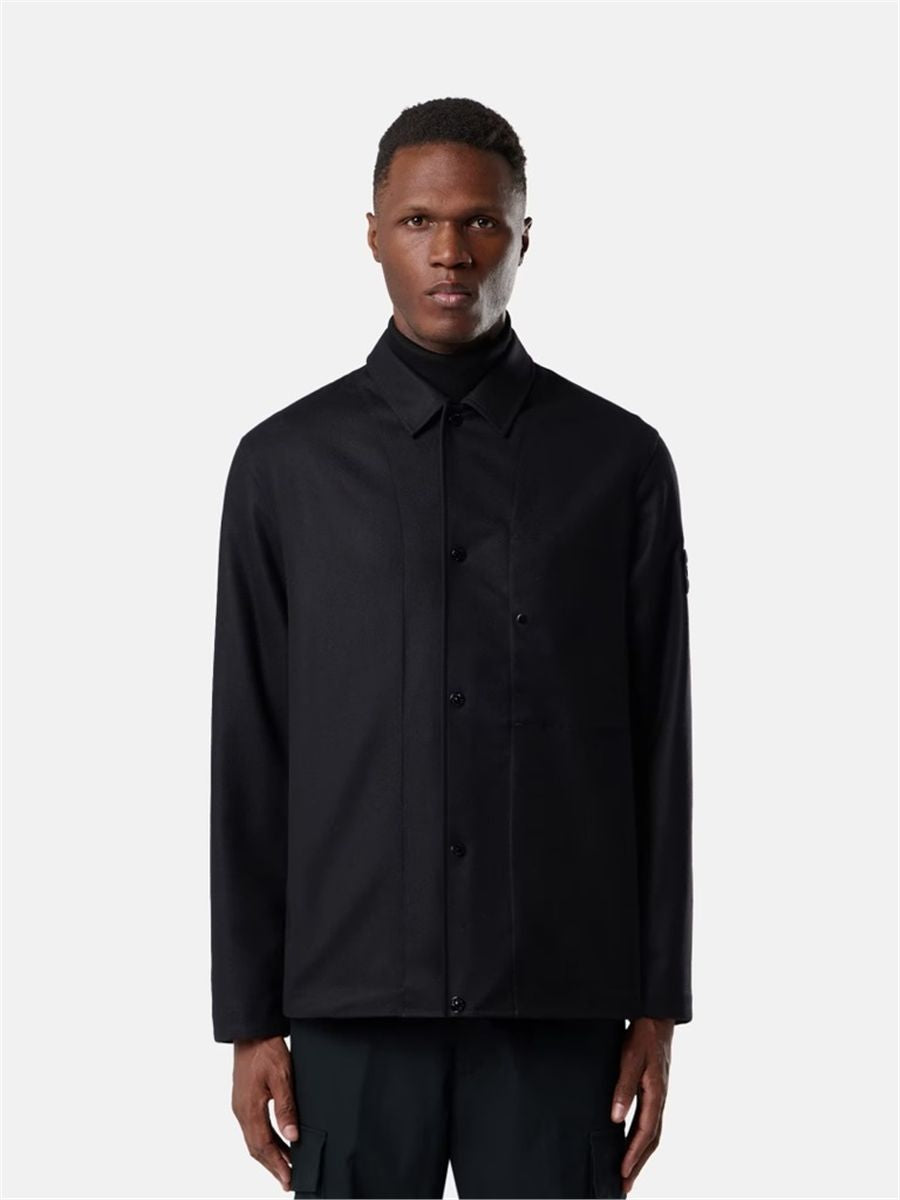 Regular-fit overshirt with chest pocket