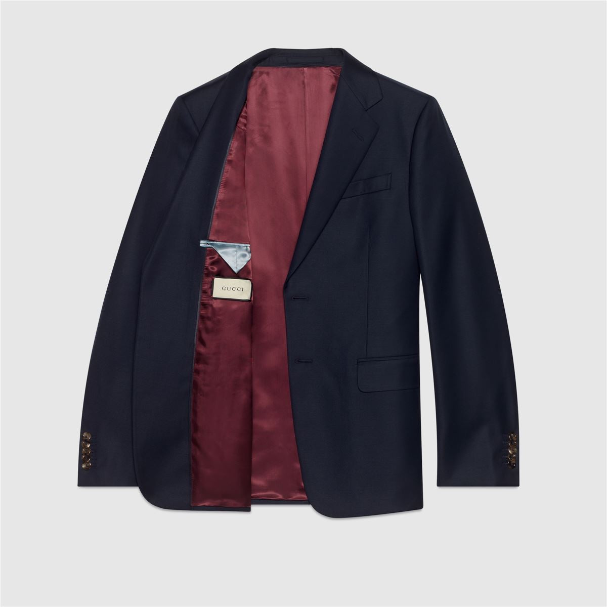 STRAIGHT FIT WOOL SUIT - GUCCI - Verso
