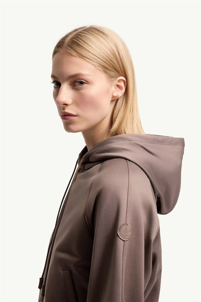 Technical fleece zip-up cardigan-MONCLER-Verso