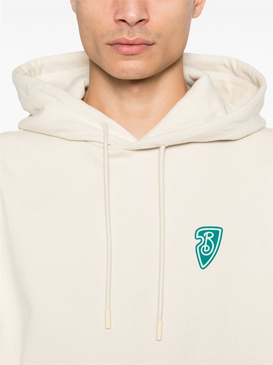 B SHIELD LOGO-PRINT HOODIE -  BURBERRY -  Verso