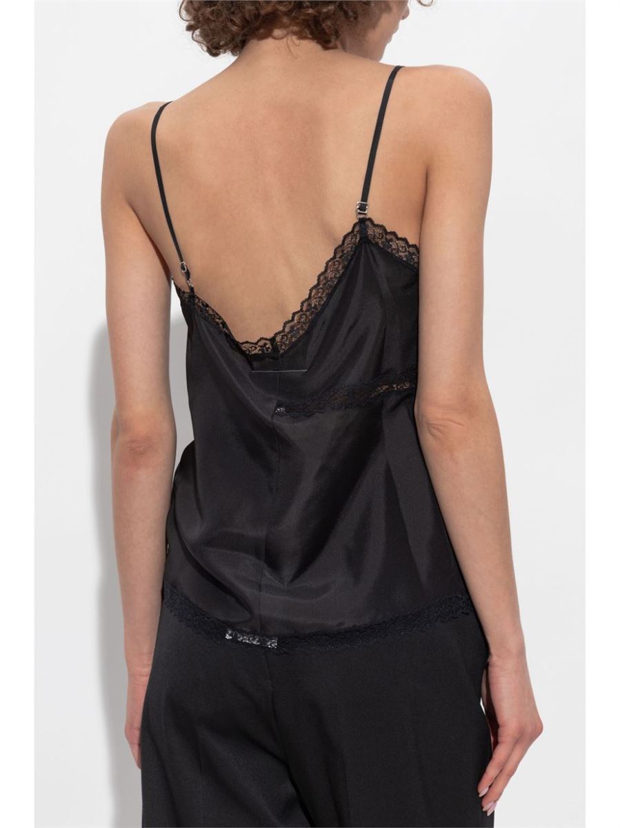 ACE-DETAIL SILK TOP -  MM6 -  Verso