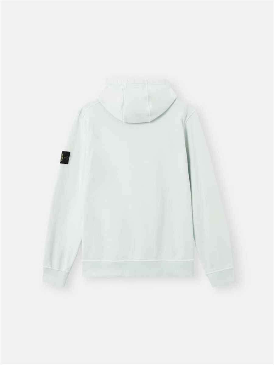 Regular-fit hooded sweatshirt with pouch pocket-STONE ISLAND-Verso