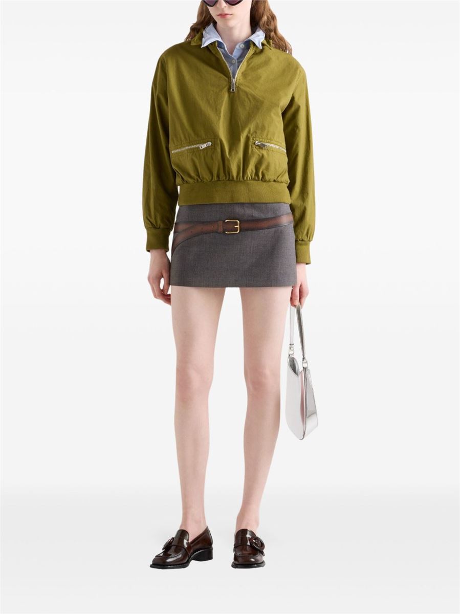 3D PRINTED-BELT MINI SKIRT -  PRADA - Verso