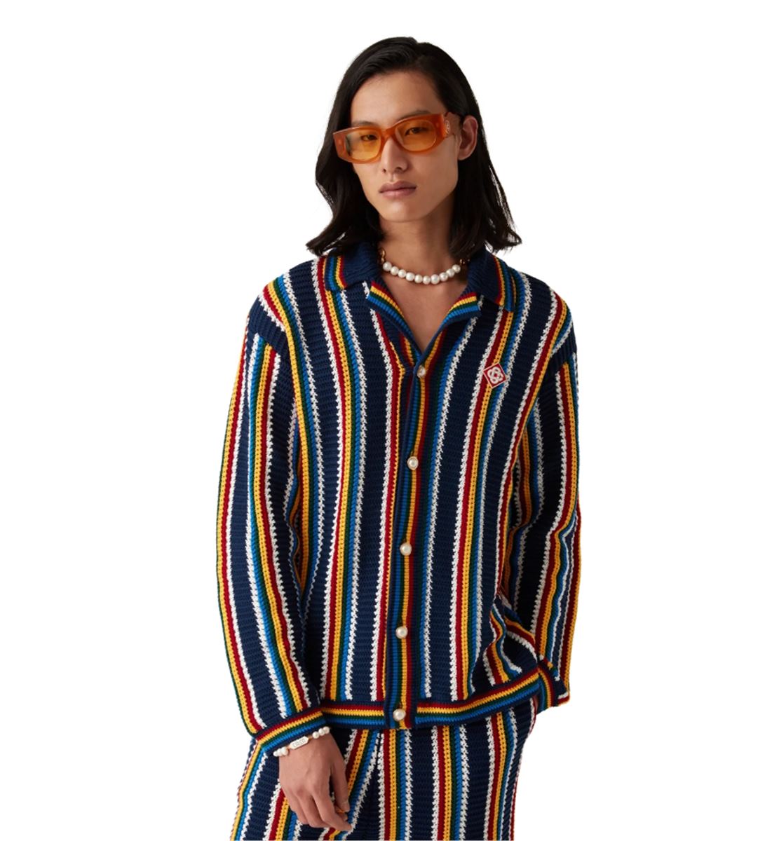 CROCHET STRIPE SHIRT - CASABLANCA - Verso