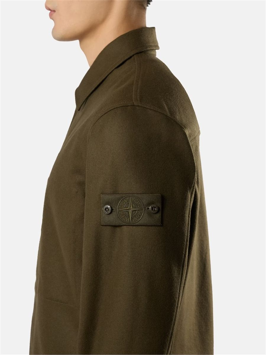 Regular-fit overshirt with chest pocket