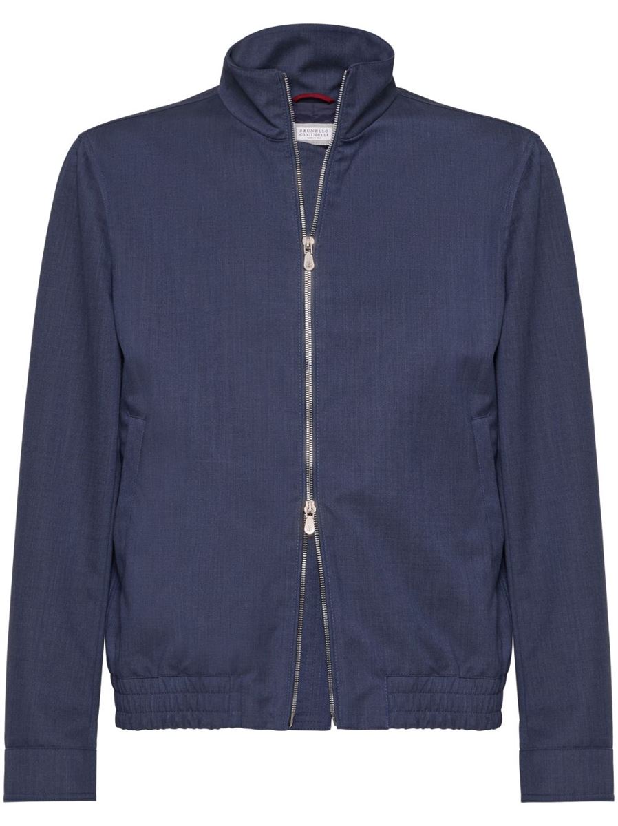 BONDED BOMBER JACKET - BRUNELLO CUCINELLI - Verso