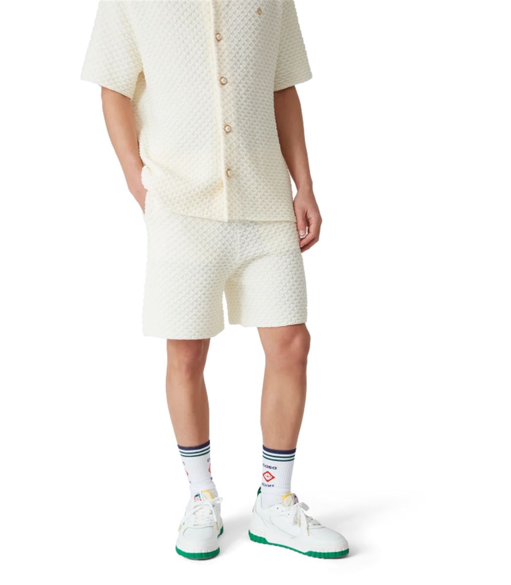 TEXTURED KNITTED SHORTS - CASABLANCA - Verso