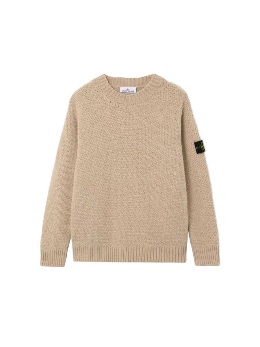 Loose-fit crewneck jumper with ribbed trims