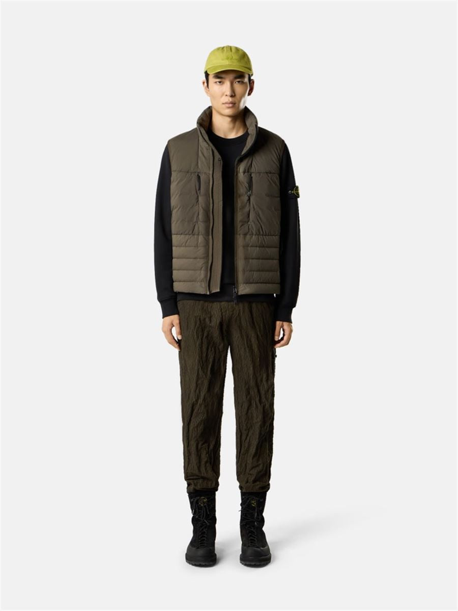 Regular-fit crewneck sweatshirt with elasticated cuffs-STONE ISLAND-Verso