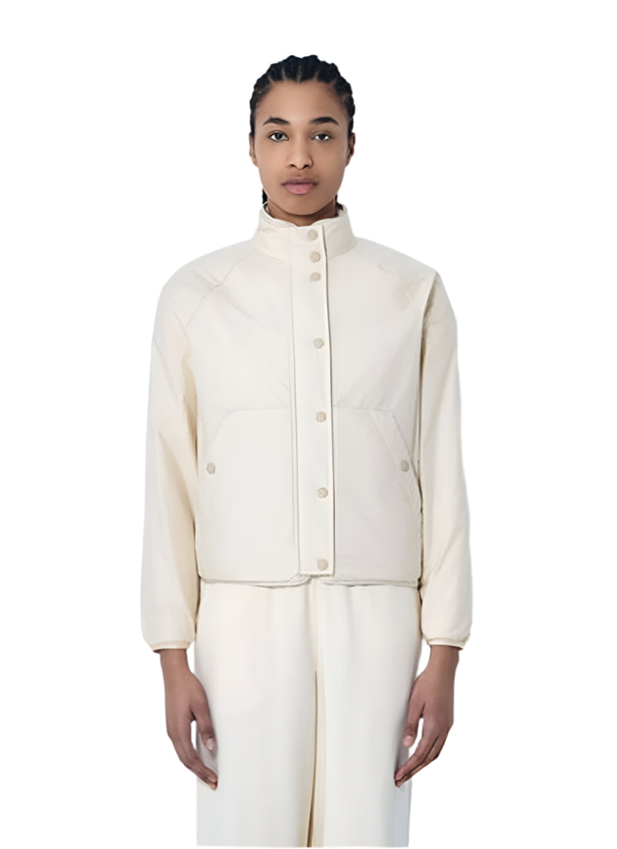 FLUFFY ZIP-UP CARDIGAN - MONCLER - Verso