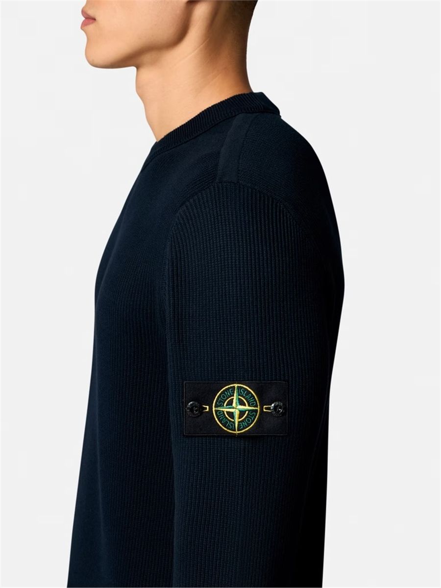 Regular-fit crewneck jumper-STONE ISLAND-Verso