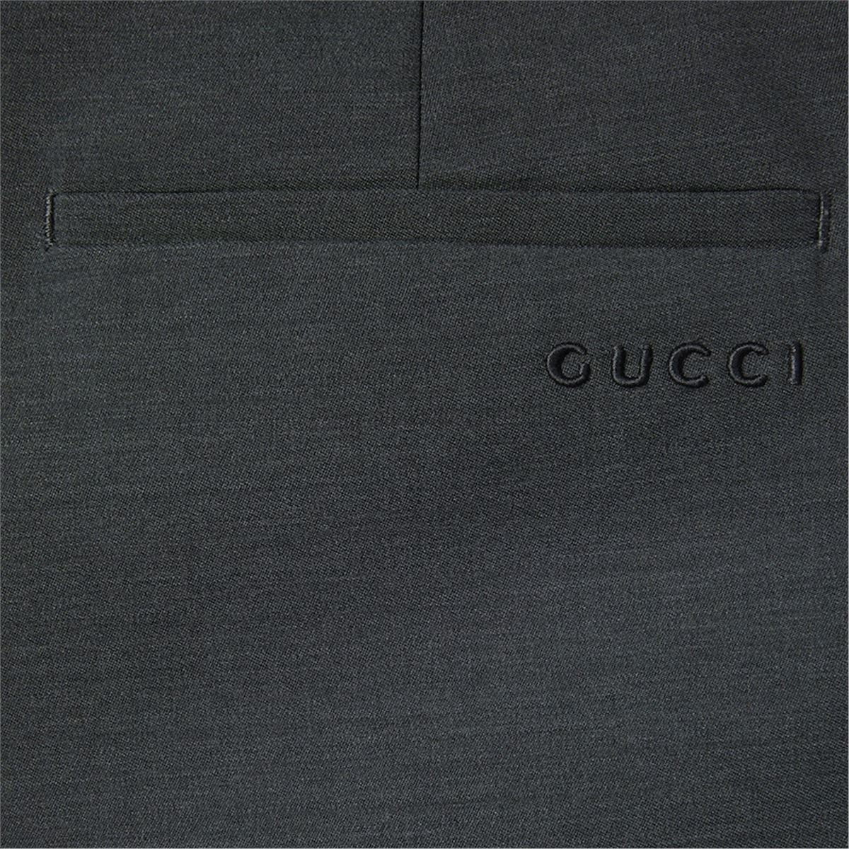 OVERSIZE LOW WAIST PETITE FIT WOOL PANT - GUCCI - Verso