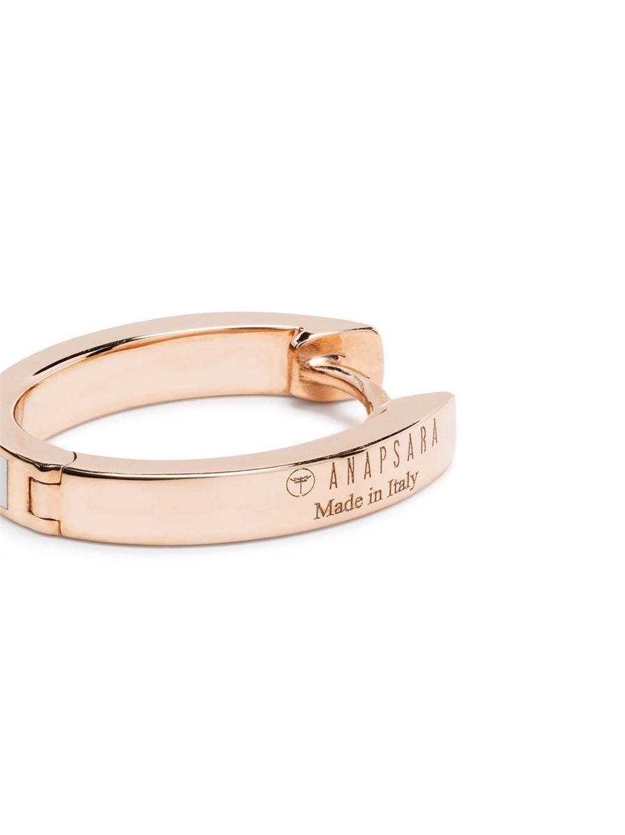 18KT ROSE GOLD HOOP EARRINGS - ANAPSARA - Verso