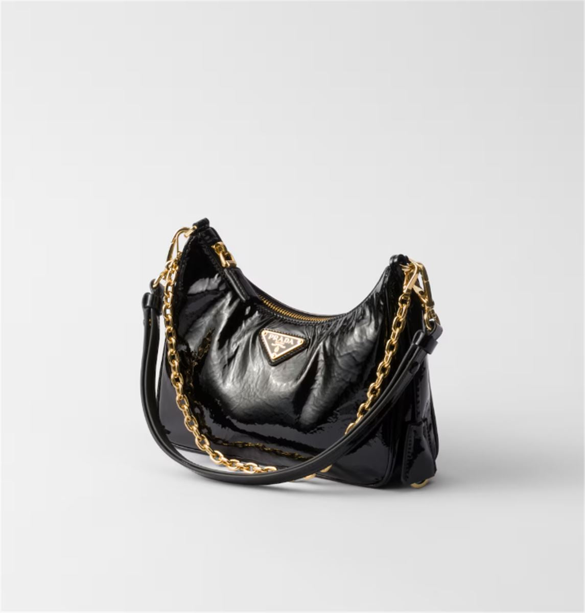 RE-EDITION NAPLAK PATENT LEATHER MINI-BAG -  PRADA -  Verso