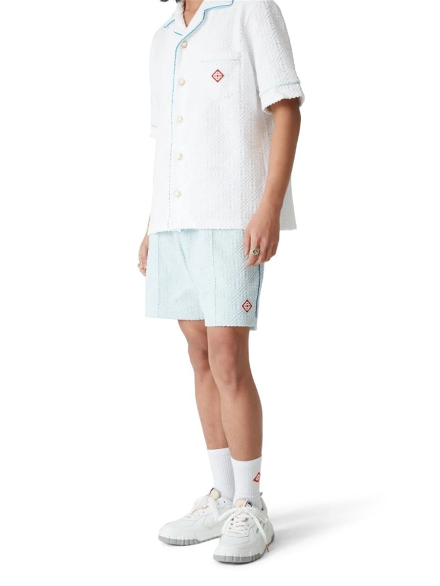 MONOGRAM TOWELLING SHORTS -  CASABLANCA -  Verso