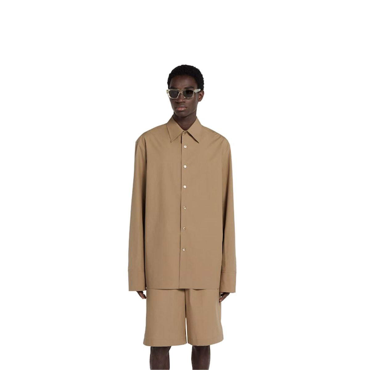EMBOSSED COTTON POPLIN SHIRT - GUCCI - Verso