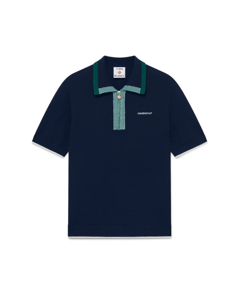 KNIT TENNIS POLO SHIRT -  CASABLANCA -  Verso
