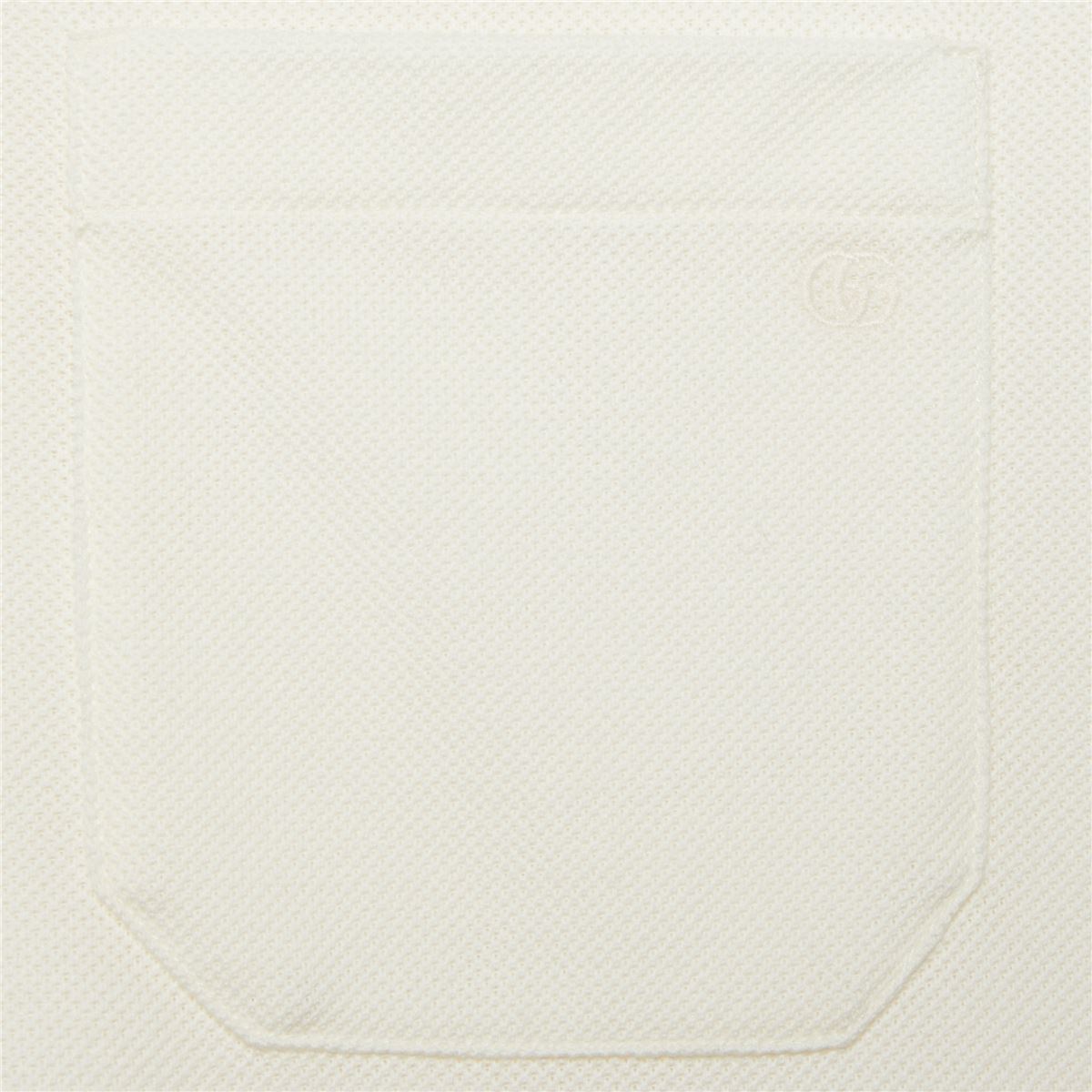 COTTON PIQUET POLO WITH WEB COLLAR -  GUCCI -  Verso