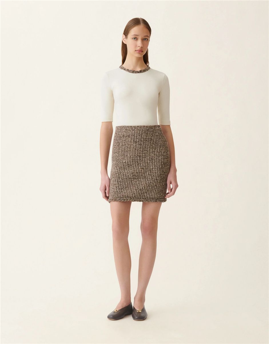 Tweed miniskirt-FABIANA FILIPPI-Verso
