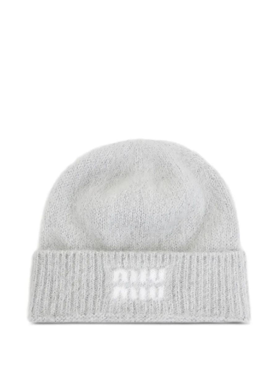 Mohair wollen hoed met logo