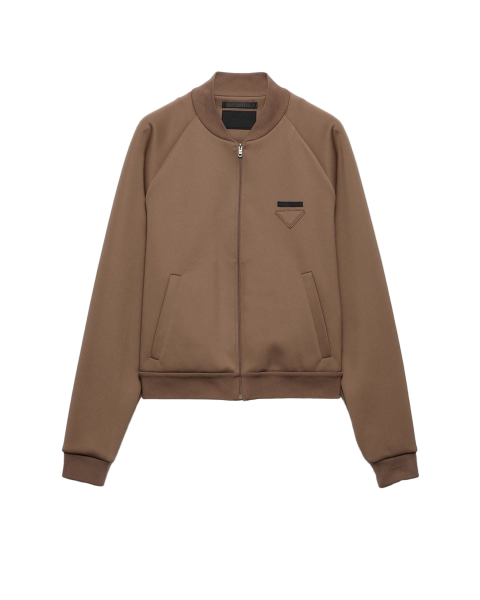 technical fleece blouson jacket-PRADA-Verso