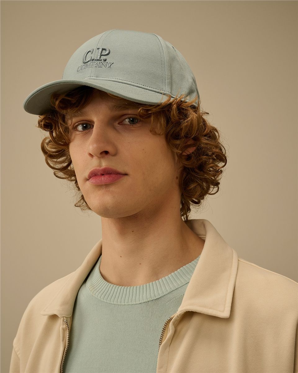 Gabardine logo cap-C.P. COMPANY-Verso