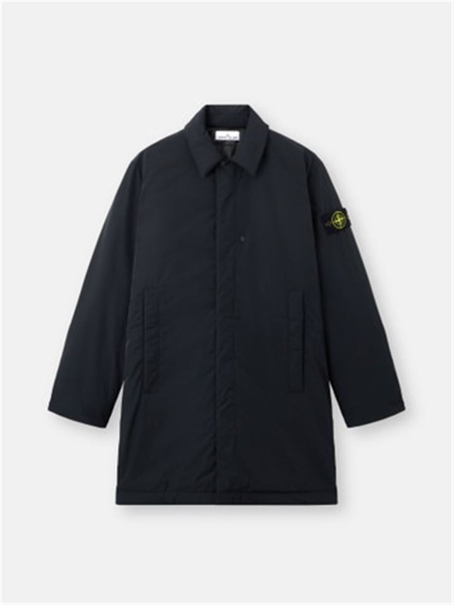 Padded car coat with anti-drop and snap pockets-STONE ISLAND-Verso