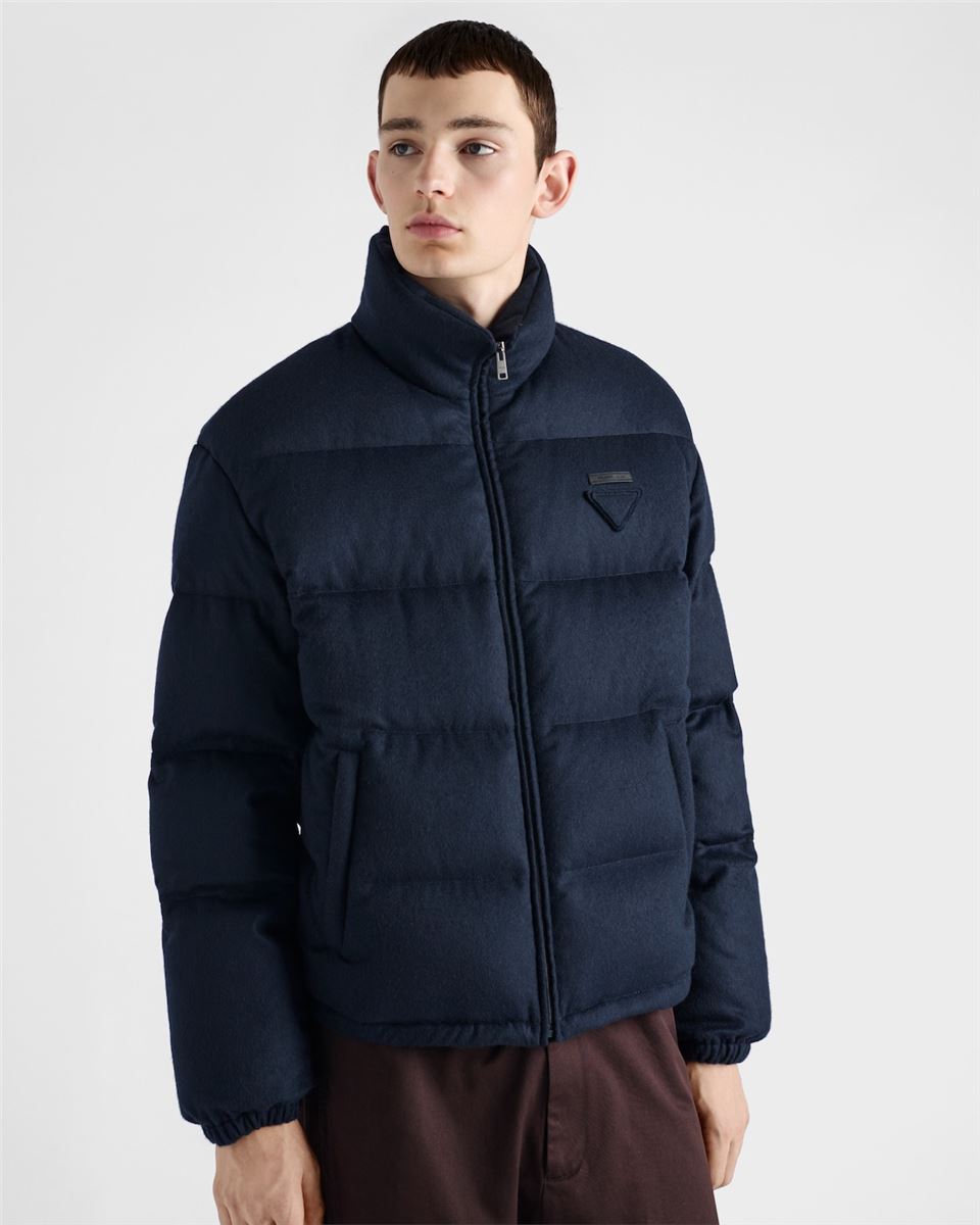 medium-weight cashmere down jacket-PRADA-Verso