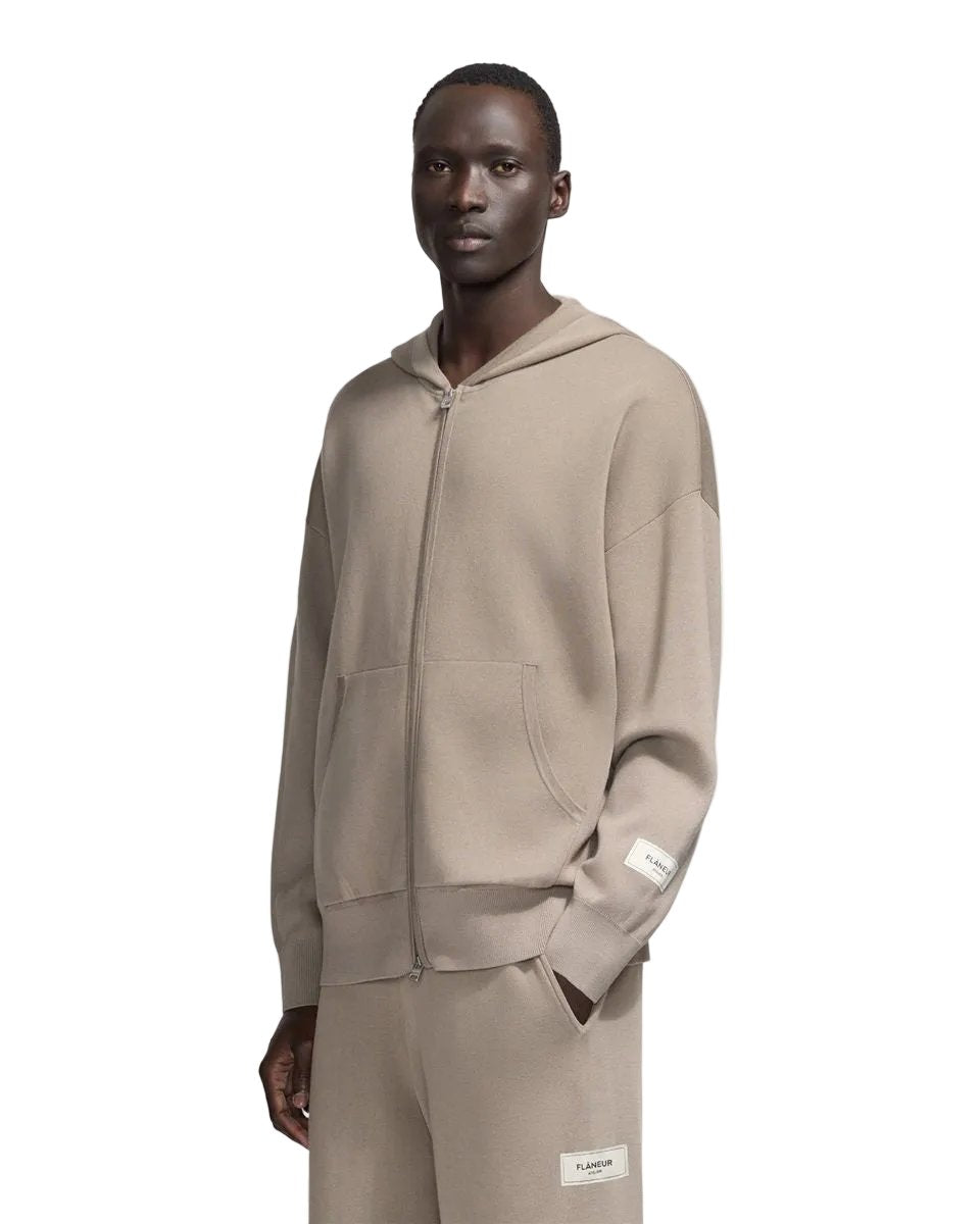 Atelier knit zip-up