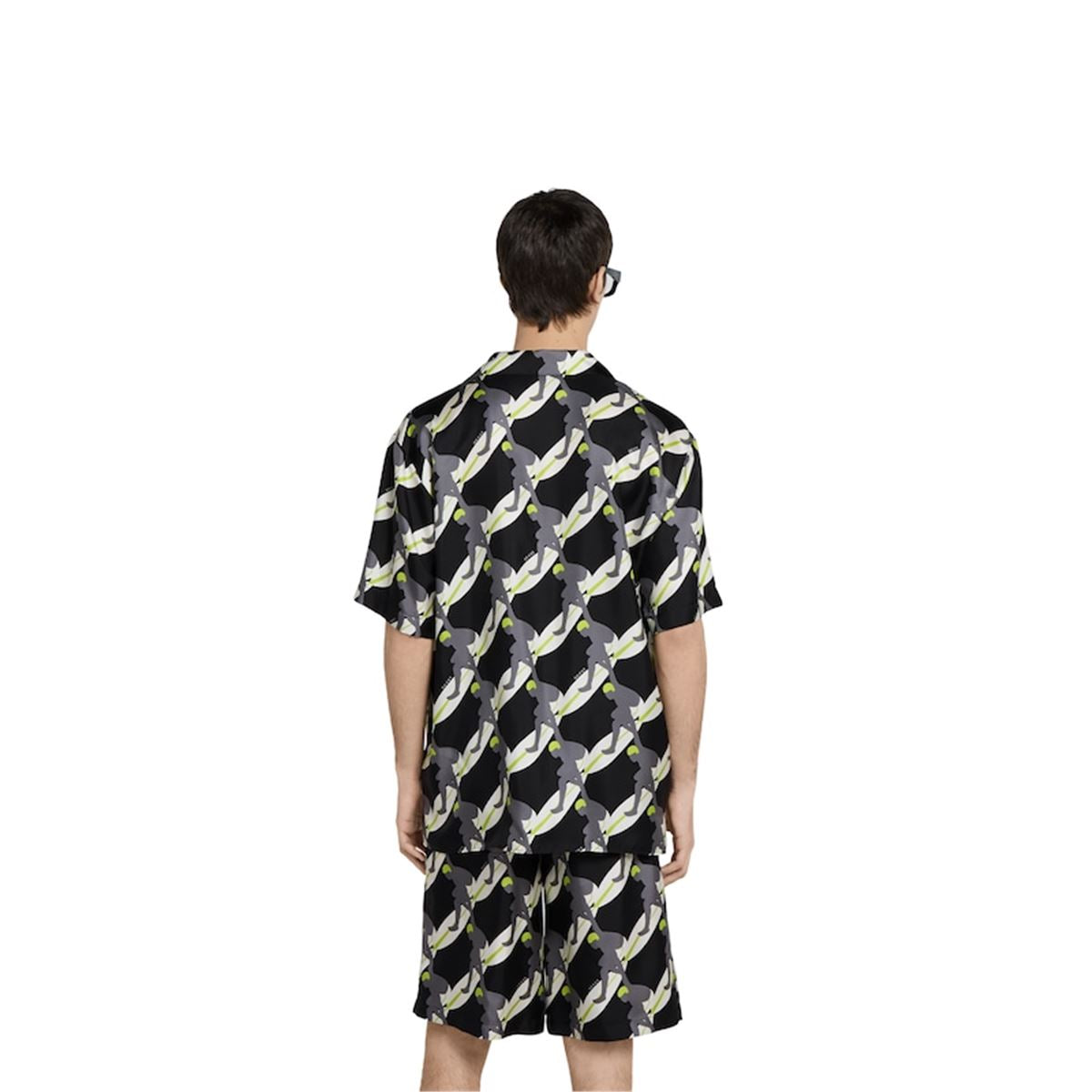 PRINTED SILK BOWLING SHIRT - GUCCI - Verso