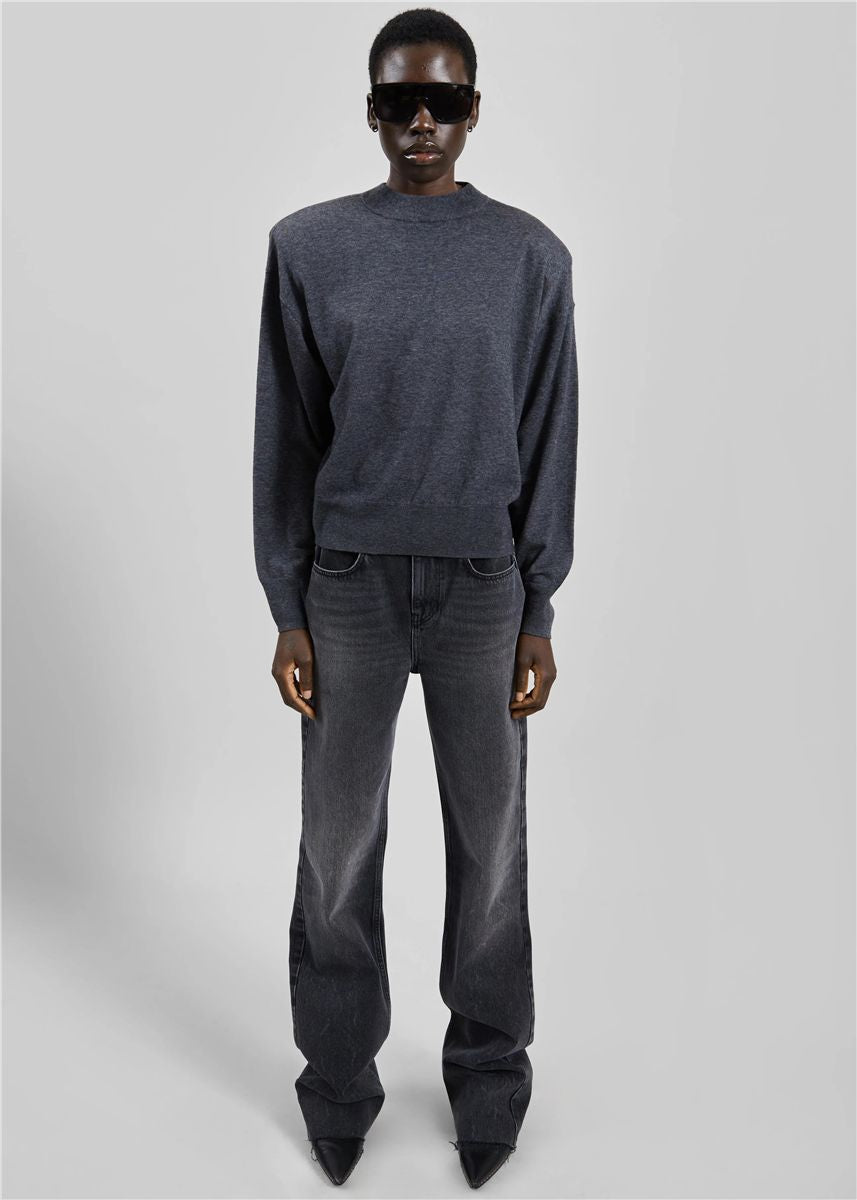 Rue padded high neck sweater-THE FRANKIE SHOP-Verso
