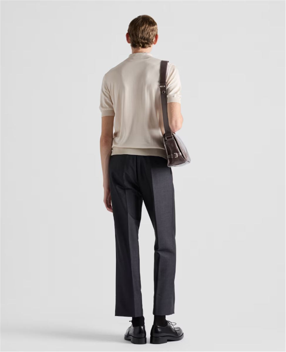 SILK POLO SHIRT -  PRADA -  Verso