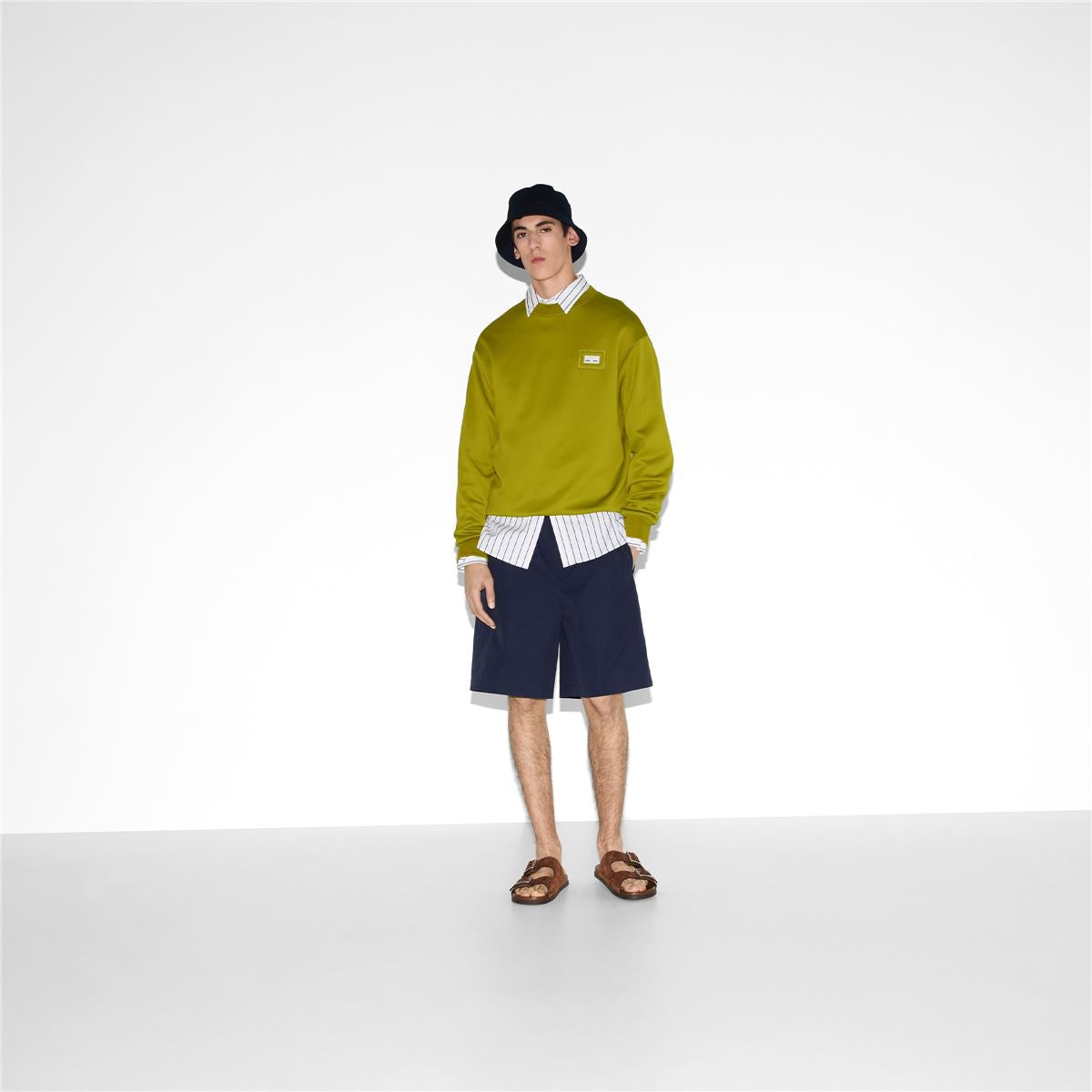 COTTON POPLIN SHORTS - GUCCI - Verso