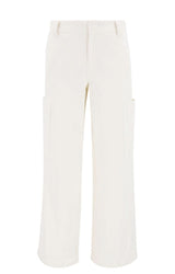 HIGH-WAISTED COTTON TROUSERS