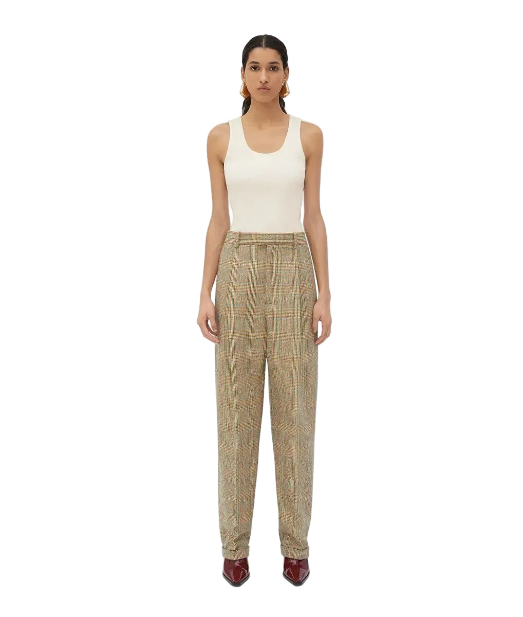 PRINCE OF WALES WOOL TROUSERS BOTTEGA VENETA