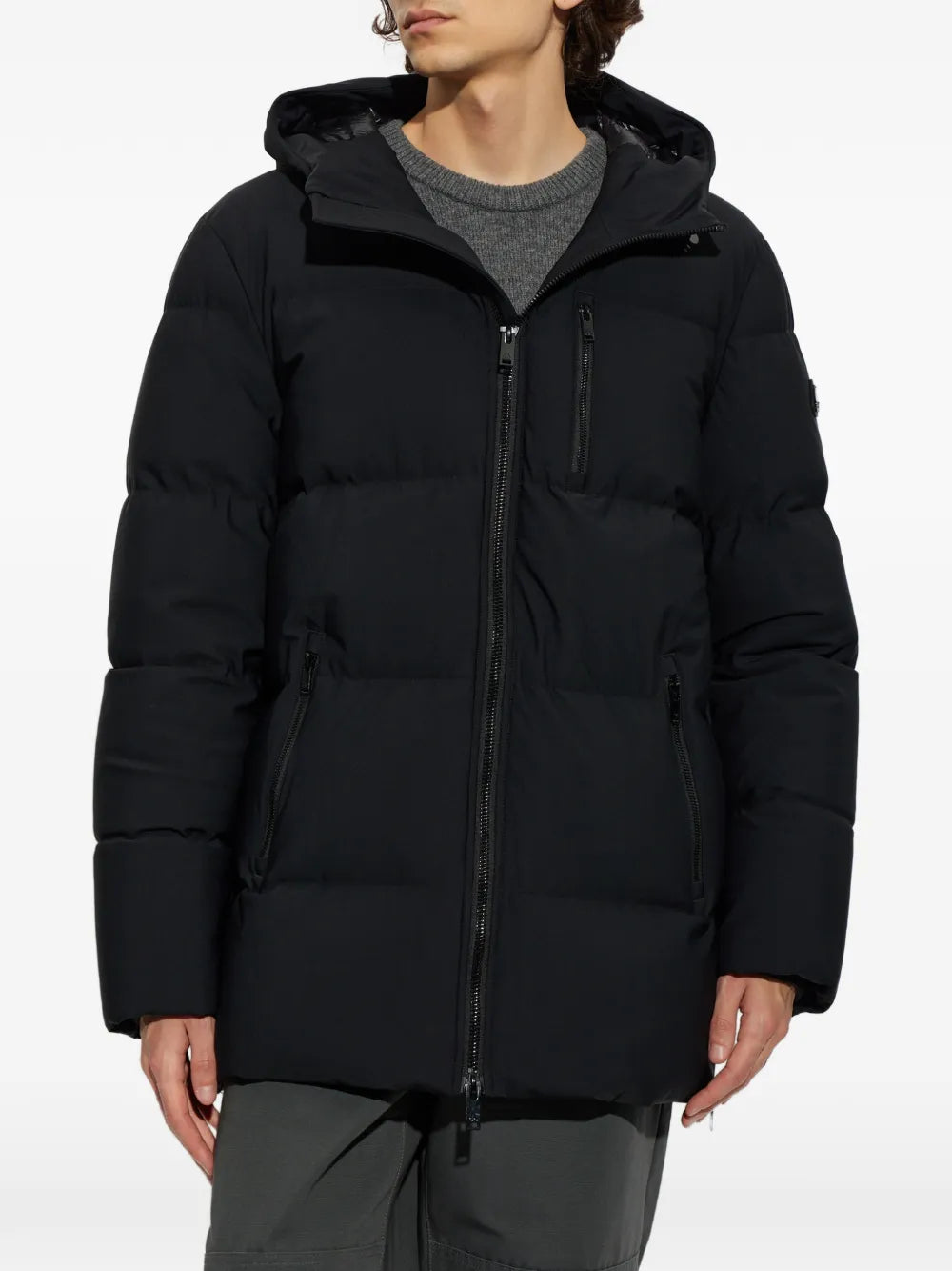 Soho 3q quilted hooded jacket-MOOSE KNUCKLES-Verso